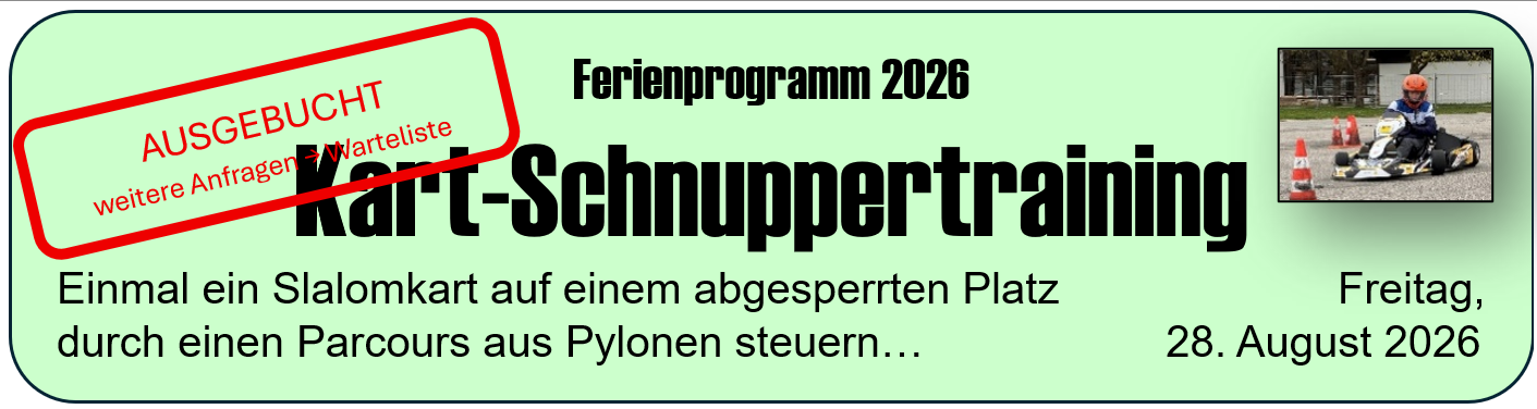 Kart-Schnuppertraining