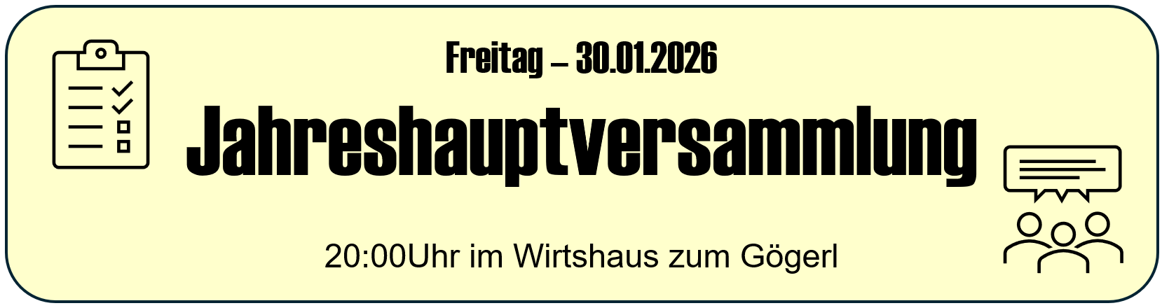 Jahreshauptversammlung