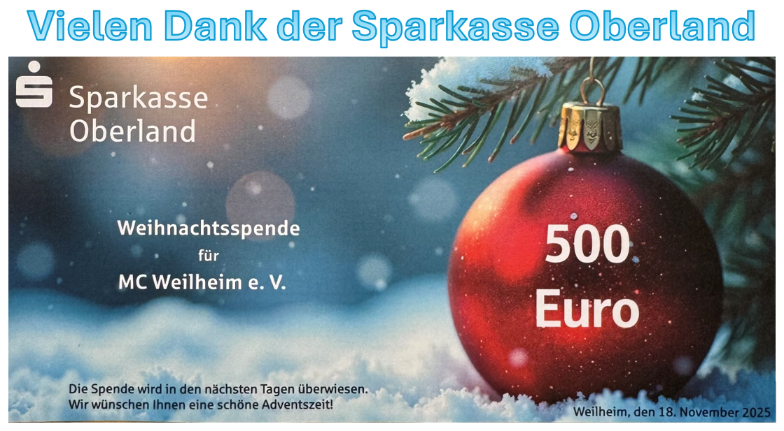 Spende Sparkasse Oberland